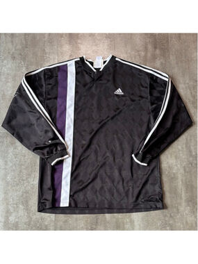 Vintage Adidas Diamond Print Soccer Jersey Men’s Large